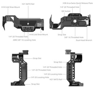SmallRig 4902 Panasonic LUMIX S1 II / S1 IIE / S1R II / S5 II / S5 IIX / G9 II için Kafes - Thumbnail
