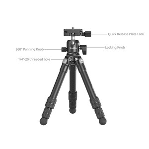 SmallRig 5026 Karbon Fiber Cep Tripod Seti - Thumbnail