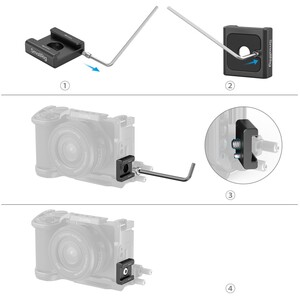 SmallRig 5032 Anti-Twist Metal Ayak Montaj Desteği (2 adet) - Thumbnail