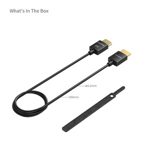 SmallRig 5086 8K HDMI Veri Kablosu (A'dan A'ya) (100cm) - Thumbnail