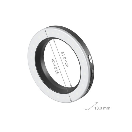 SmallRig 5203 Vibe P30 67mm Halka LED Video Işığı (Evrensel Dişli Filtre Adaptör Kiti)
