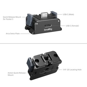SMALLRİG - SmallRig 5376 DJI Osmo Pocket / 5 / 4 / 3 için Pil Adaptör Plakası (1)