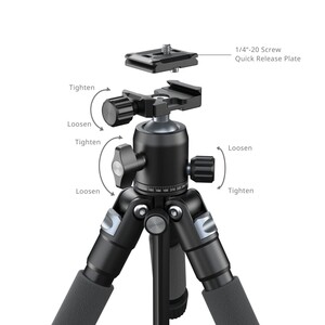 SmallRig 5470 VT-20Pro Taşınabilir Masaüstü Mini Tripod - Thumbnail