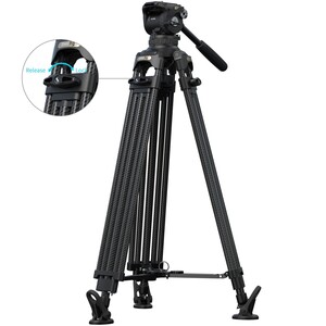 SMALLRİG - SmallRig 5578 FSD18 FreeSpeed ​​Ağır Hizmet Tipi Karbon Fiber Tripod