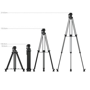 SmallRig 5580 FSD16 FreeSpeed ​​Ağır Hizmet Tipi Karbon Fiber Tripod - Thumbnail