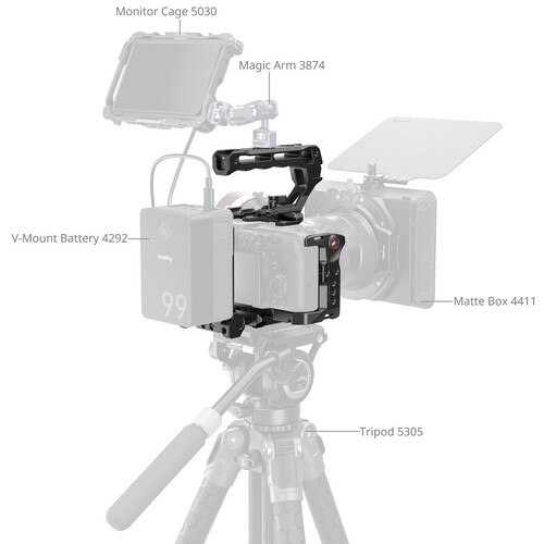 SmallRig 5590 Sony FX2 için Pil Plakalı Gelişmiş Kafes Kiti