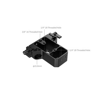 SmallRig 5609 Çift 15 mm Olta Kelepçeli Alt Montaj Plakası - Thumbnail
