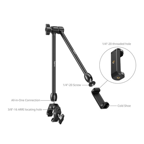 SmallRig 5624 Masaüstü Sihirli Kol Yengeç Şeklinde Kelepçe Kiti