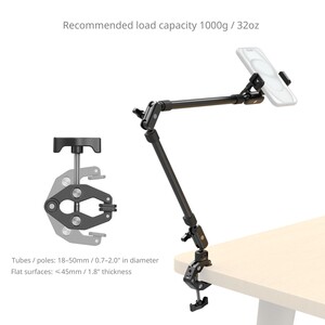 SmallRig 5625 Masaüstü Sihirli Kol Yengeç Şeklinde Kelepçe Kiti - Thumbnail