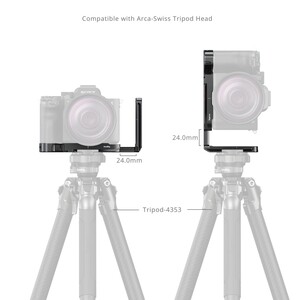SmallRig 6034 Sony Alpha 7 V / 7R V / 7 IV için AirTag Yuvalı L Şekilli Montaj Plakası - Thumbnail