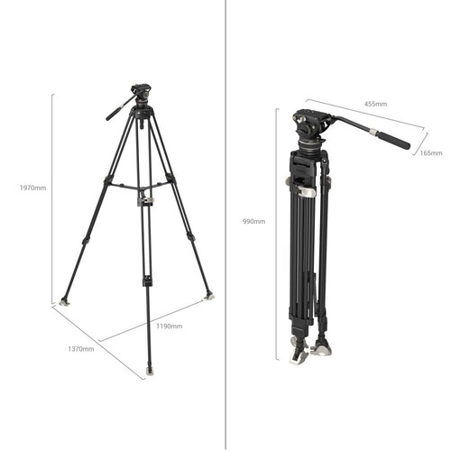 SmallRig AD-80 4163 FreeBlazer Alüminyum Alaşımlı Tripod Seti
