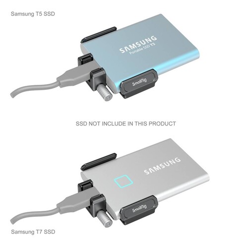 SmallRig BMPCC 6K PRO için T5 / T7 SSD Tutucu 3272