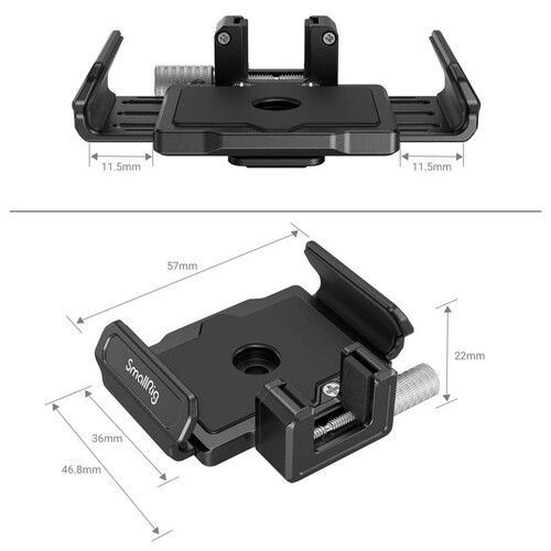 SmallRig BMPCC 6K PRO için T5 / T7 SSD Tutucu 3272