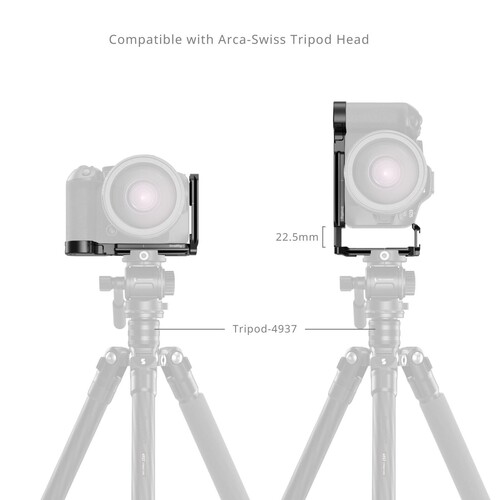 SmallRig Canon 5962 EOS R6 Mark III / R6 Mark II için AirTag Yuvalı L Şekilli Montaj Plakası