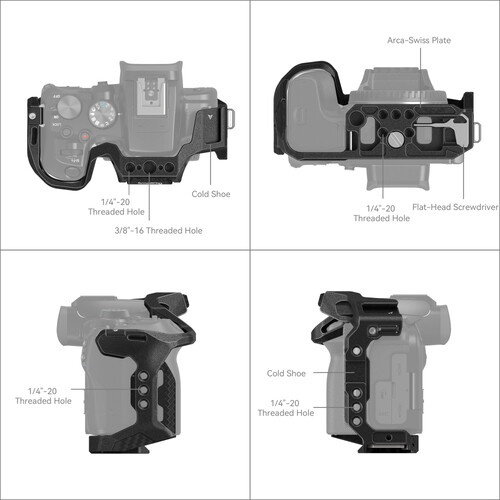 SmallRig Canon EOS R10 için “Black Mamba Kafesi 4004