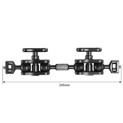 SmallRig 2109B Çift Başlı Bilyalı ve Uzatmalı Eklemli (1/4 ''-20 Vida) Kol