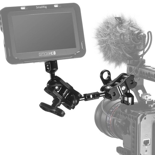 SmallRig 2109B Çift Başlı Bilyalı ve Uzatmalı Eklemli (1/4 ''-20 Vida) Kol