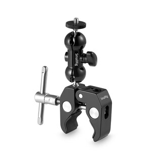 SmallRig - SmallRig 1138B Çift Bilyalı ve 1/4'' Vidalı Süper Kelepçe