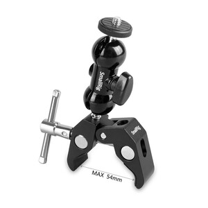SmallRig - SmallRig 1138B Çift Bilyalı ve 1/4'' Vidalı Süper Kelepçe (1)