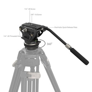 SmallRig DH10 4165 Video Tripod Kafası - Thumbnail