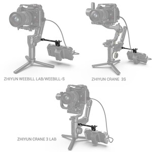 SmallRig 2889 DJI RONIN-S / SC ZHIYUN CRANE 2S / 3 / 3S / WEEBILL-S / MOZA AirCross 2 Gimbalar için Ayarlanabilir Monitör Kolu - Thumbnail