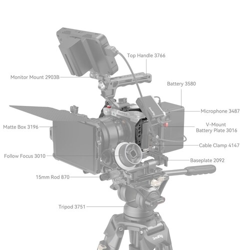 SmallRig 4135 FUJIFILM X-T5 için Çok İşlevli Kafes