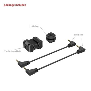 SmallRig 2996 Kablosuz Mikrofon için İkisi bir Arada Braket - Thumbnail