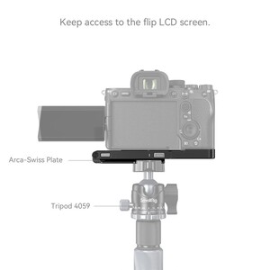 SmallRig 3984 Katlanabilir Arca-Swiss L Plaka Sony 7R V / 7 IV / 7S III - Thumbnail