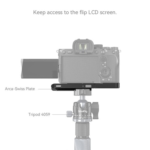 SmallRig 3984 Katlanabilir Arca-Swiss L Plaka Sony 7R V / 7 IV / 7S III
