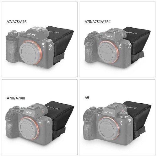 SmallRig LCD Ekran Gölgelik Sony A7 A7II A7III A9 Serisi Kameralar için 2215