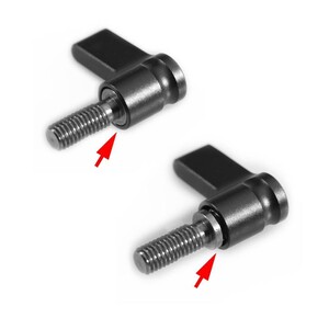 SmallRig - SmallRig M5 dişli siyah cırcırlı kelebek somun (13mm) 1566 (1)
