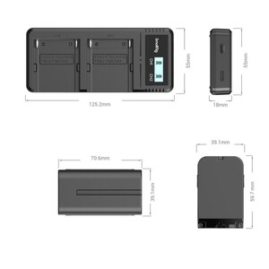 SmallRig NP-F970 Batarya ve Şarj Cihazı Kiti 3823 - Thumbnail