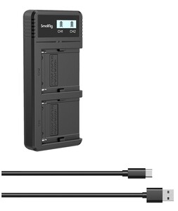 SmallRig - SmallRig NP-F970 Çiffli Şarj Cihazı (4086)