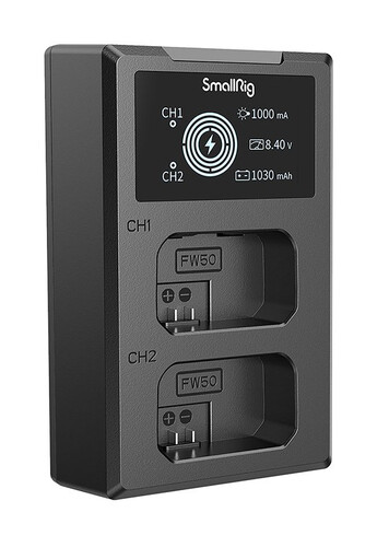 SmallRig NP-FW50 Çiftli Şarj Cihazı (4081)