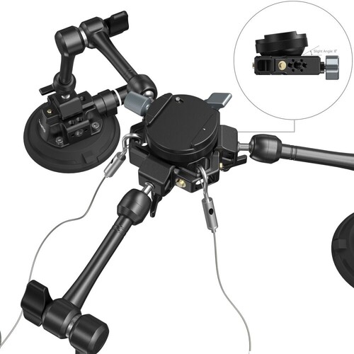 SmallRig SC-15K 3565 4 Kollu Vantuz Araç Çekimi için Kamera Montaj Kiti