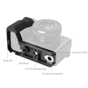 SmallRig Sony A6700 5061 için Silikon Saplı L Şekilli Montaj Plakası - Thumbnail