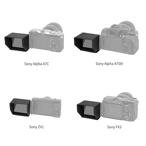 SmallRig Sony Alpha 7S III / Alpha 7C / ZV-1 / FX3 Kamera için Güneşlik 3206