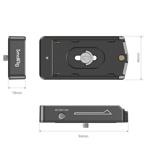 SmallRig Sony NP-F Serisi Piller için Adaptör Plakası 3018