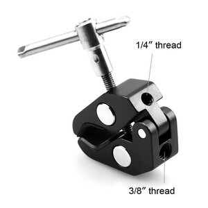 SmallRig - SmallRig 735 Süper Kelepçe 1/4 ''ve 3/8'' dişliler (1)