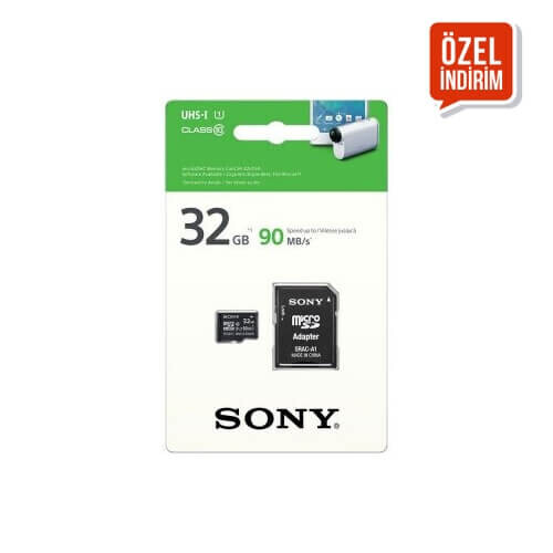 Sony 32GB CLASS10, 90 MB/SEC Micro SD Kart (UY3A)