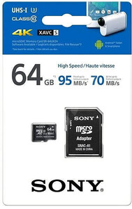 Sony 64GB 95mb/s MicroSD Hafıza Kartı (SR64UX2) - Thumbnail