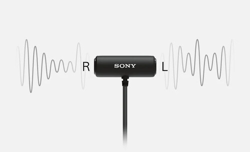 Sony ECM-LV1 Kompakt Stereo Lavalier Yaka Mikrofonu