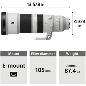 Sony FE 400-800mm f/6.3-8 G OSS Lens (Sony E) - Thumbnail