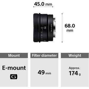 Sony FE 50mm f/2.5 G Lens - Thumbnail