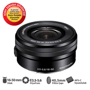 Sony E PZ 16-50mm f/3.5-5.6 OSS Lens - Thumbnail