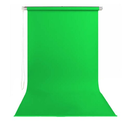 Stil Fon 145cm x 200cm Portre Yeşil Fon Perdesi Seti