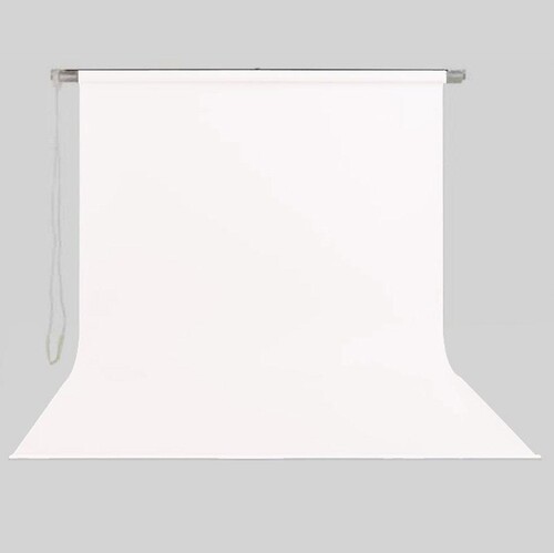 Stil Fon 195cm x 300cm Sonsuz Beyaz Fon Perdesi Seti