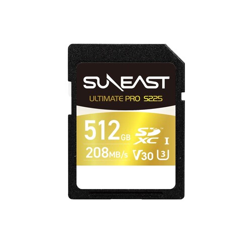 Suneast 512GB 208MB/s Ultimate Pro UHS-I SDXC Hafıza Kartı (S225 GOLD Series)