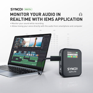 Synco G2(A1) Pro Kablosuz Yaka Mikrofonu - Thumbnail