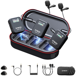 Synco - Synco G2(A2) Pro 2 Kişilik Kablosuz Yaka Mikrofon